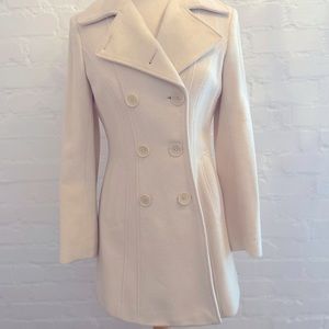 Marc New York Double Breasted Cream Cashmere Coat